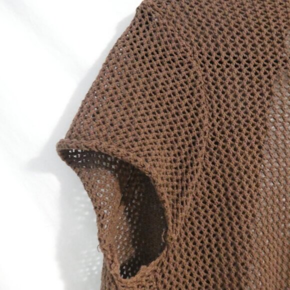 RAFAELLA | medium | Brown Short Sleeve Knit Open Front Cardigan - Shrug | NWOT - Picture 9 of 14